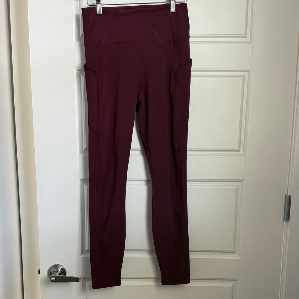 Fabletics Deep plum High-Waisted Leggings
